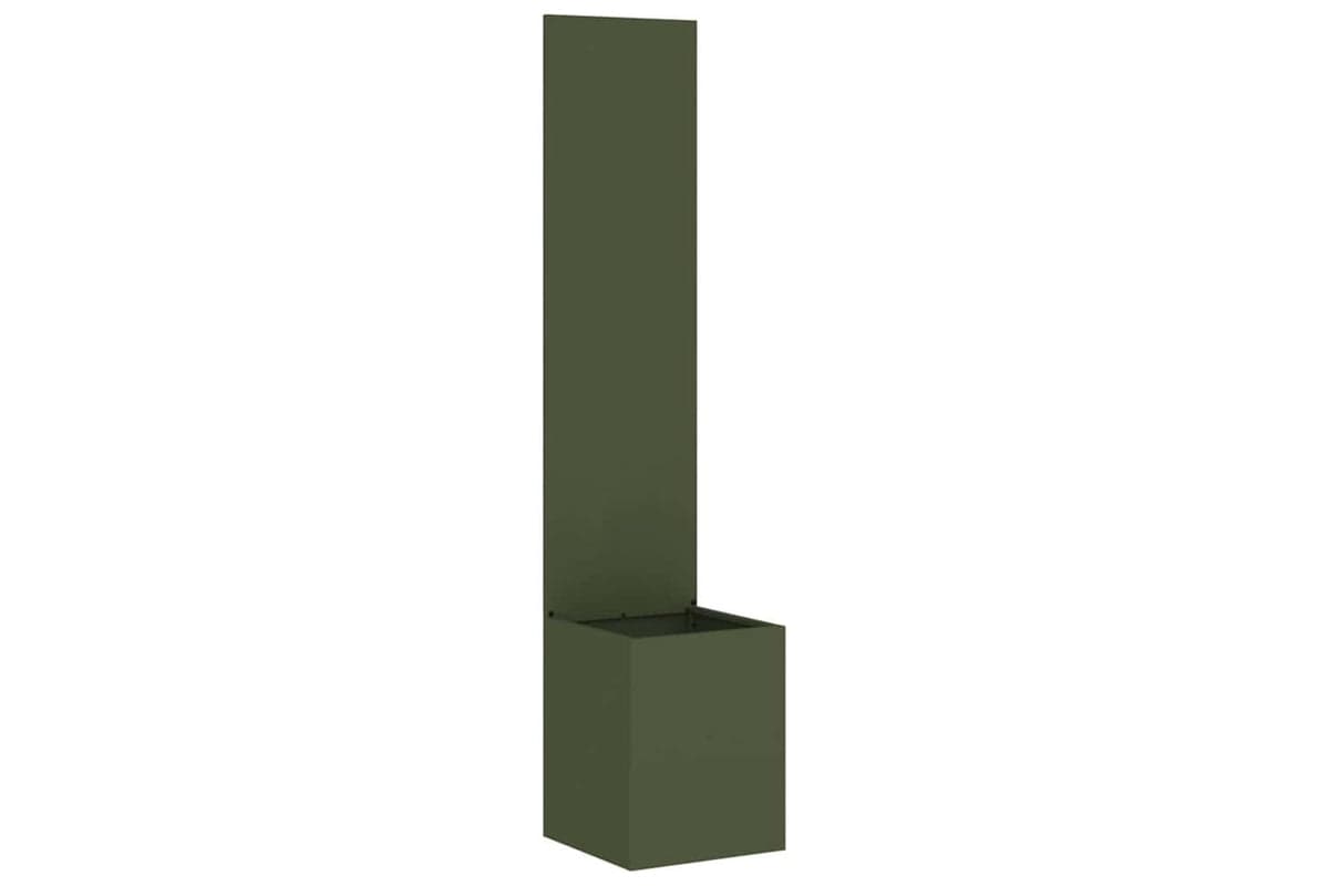 Garden Privacy Screen Olive Green 32 X 140 Cm Cold-rolled Steel