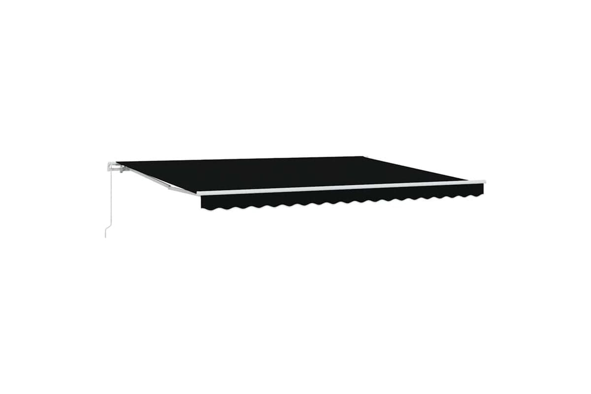 Vidaxl Retractable Awning Black 450 X 300 Cm Polyester And Metal