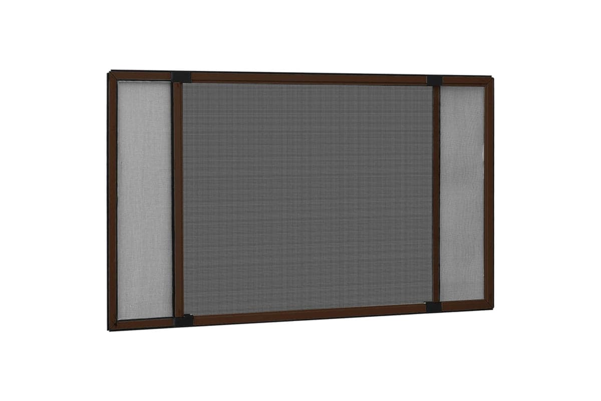 Vidaxl Extendable Insect Screen For Windows Brown