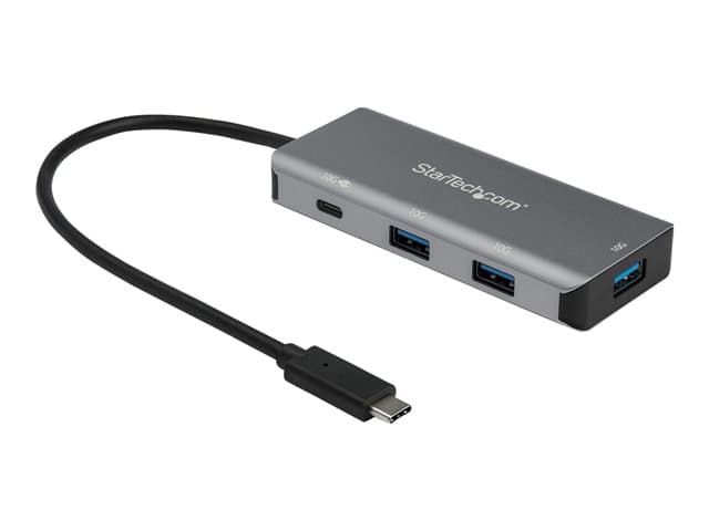 STARTECH.COM - Startech 4 Port USB C Hub (10Gbps) to 3x USB-A & 1x USB-C, 100W Power Delivery Passthrough Charging, Compact/Portable USB 3.1 Gen 2/USB 3.2 Gen 2 Type C Laptop Adapter, Works w/ TB3 - Windows/macOS/Linux - hub - 4 ports