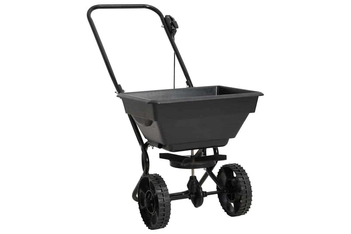 vidaXL 142965 Walk Behind Salt Spreader Pvc And Steel 92x46x70cm 15 L