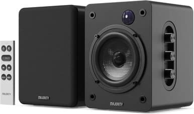 Majority D50X Bookshelf Bluetooth Speakers - Wireless Active Speakers Pair - Black | 1000003124