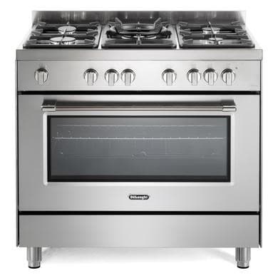 De Longhi 90cm Gas Cooker - Stainless steel
