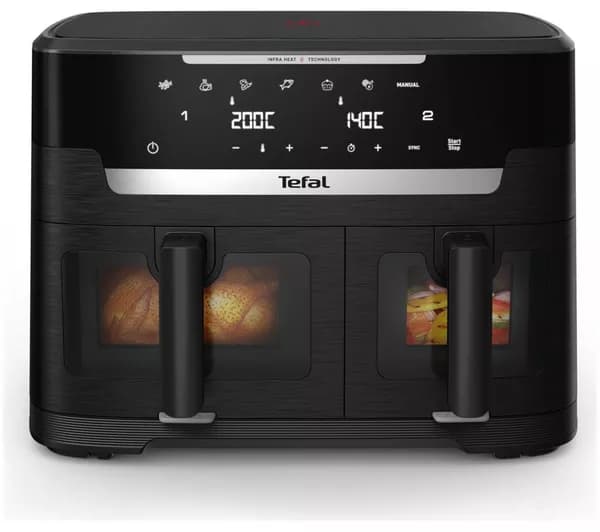 TEFAL Ingenio 11L Dual XXL Air Fryer - Black