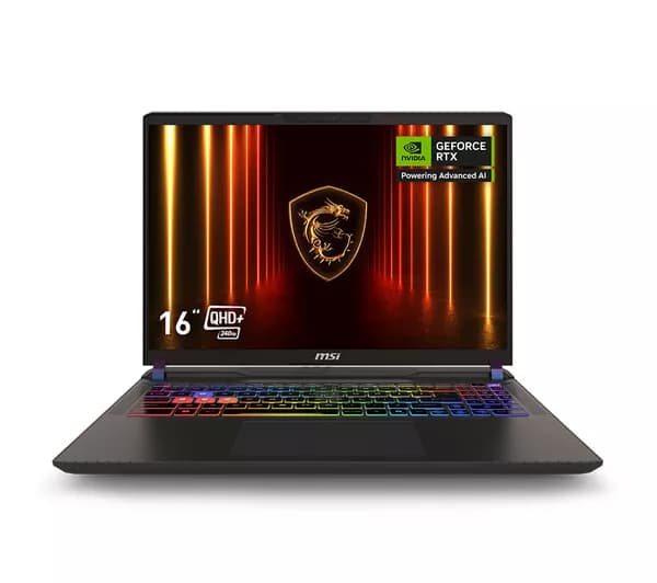 MSI Vector 16 HX AI 16" Gaming Laptop - Intel® Core™ Ultra 9, RTX 5070 Ti, 1 TB SSD