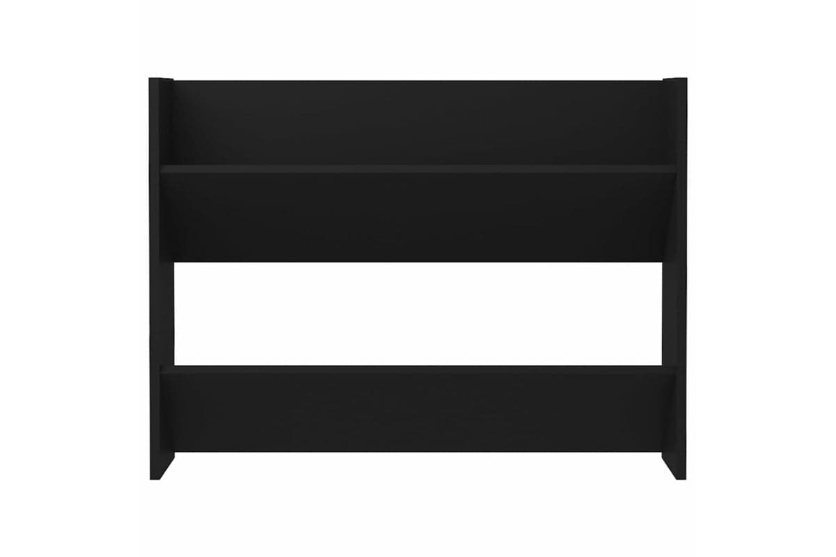 vidaXL 806743 Wall Shoe Cabinet Black 80x18x60cm Engineered Wood
