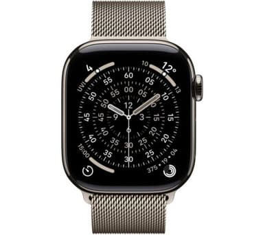 Apple Watch Series 11 GPS + Cellular 42mm Natural Titanium Case with Natural Milanese Loop | MF8P4MP/A