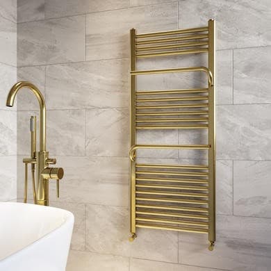 Brass Towel Radiator 1200 x 500mm - Nazco