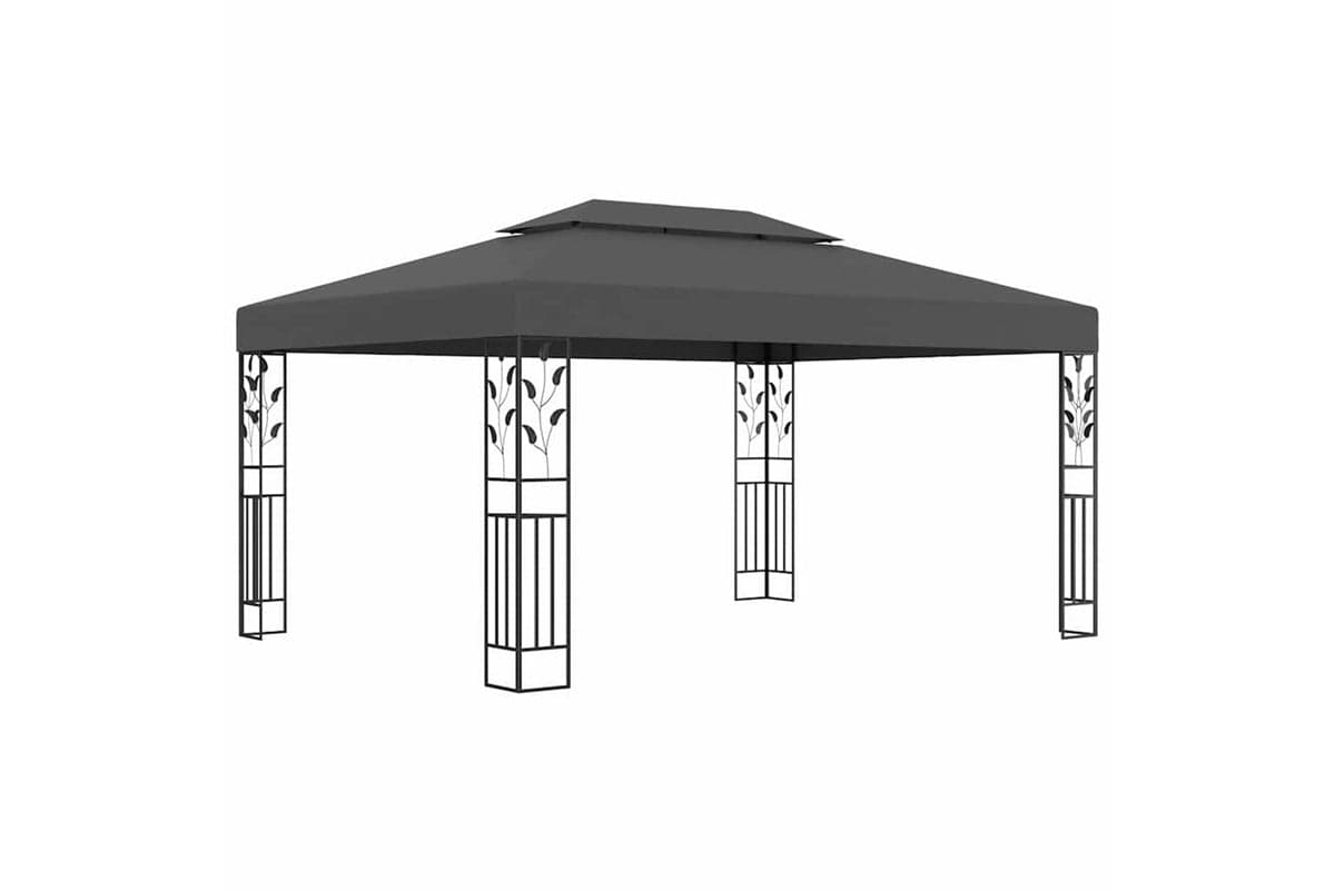 Vidaxl 48031 Gazebo With Double Roof 3x4m Anthracite