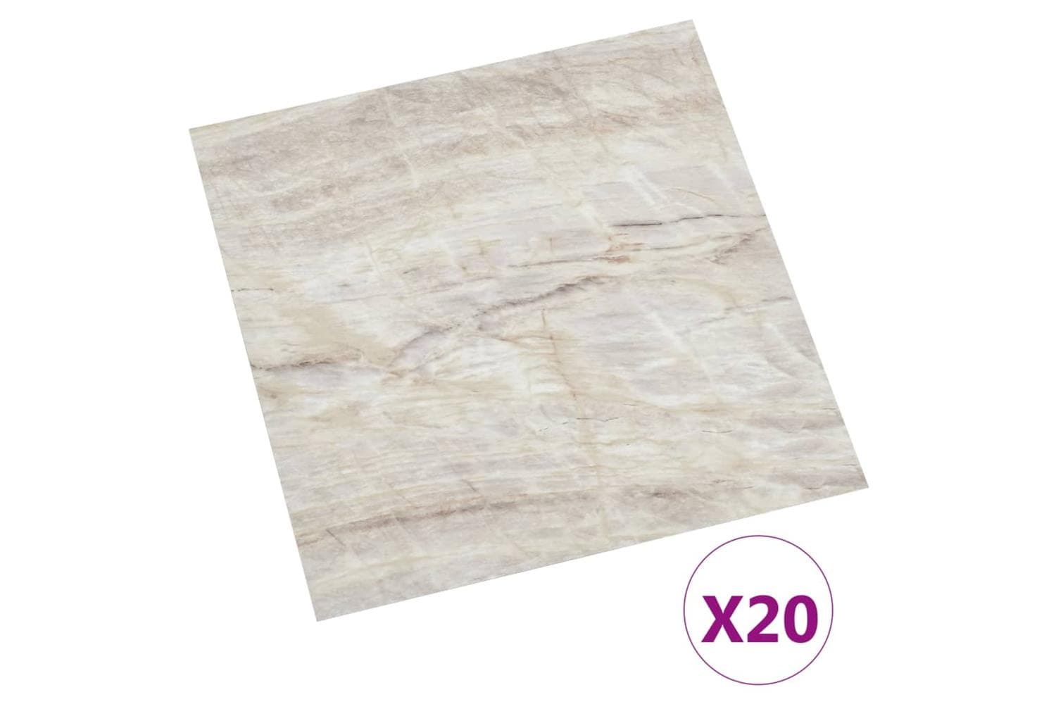 Vidaxl Self-adhesive Flooring Planks 20 Pcs Pvc 1.86 Sq M Beige