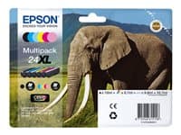 EPSON - 24XL Multipack - 6-pack - XL - black, yellow, cyan, magenta, light magenta, light cyan - original - ink cartridge