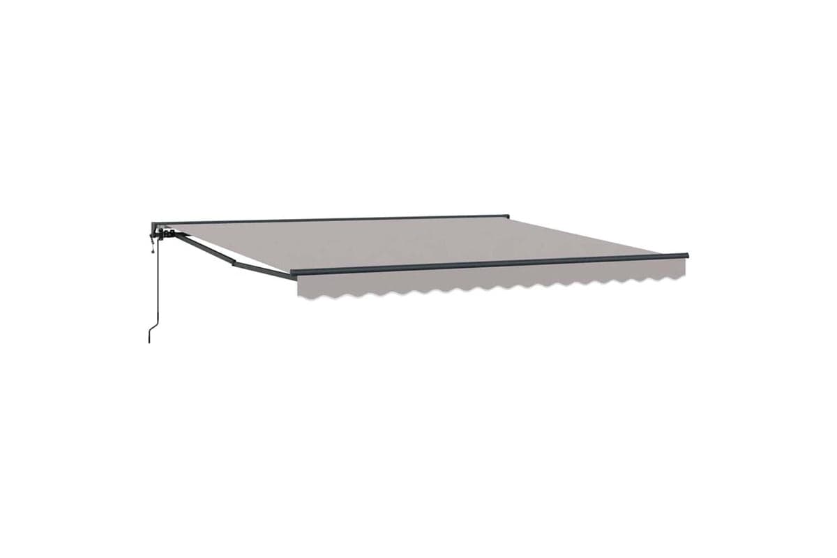 Vidaxl Retractable Awning Light Grey 400x300 Cm Fabric