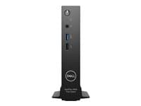 DELL - OptiPlex 3000 Thin Client - Thin client - AI PC - DTS 1 x Pentium Silver N6005 / up to 3.3 GHz - RAM 8 GB - flash - eMMC 64 GB - UHD Graphics - Gigabit Ethernet, Bluetooth, IEEE 802.11ax (Wi-Fi 6E) - Dell ThinOS - monitor: none - black - BTS - with 3