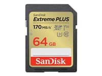 SANDISK - Extreme PLUS - flash memory card - 64 GB - SDXC UHS-I