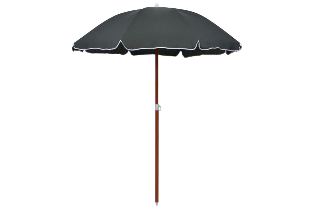 vidaXL 47804 Parasol With Steel Pole 180cm Anthracite