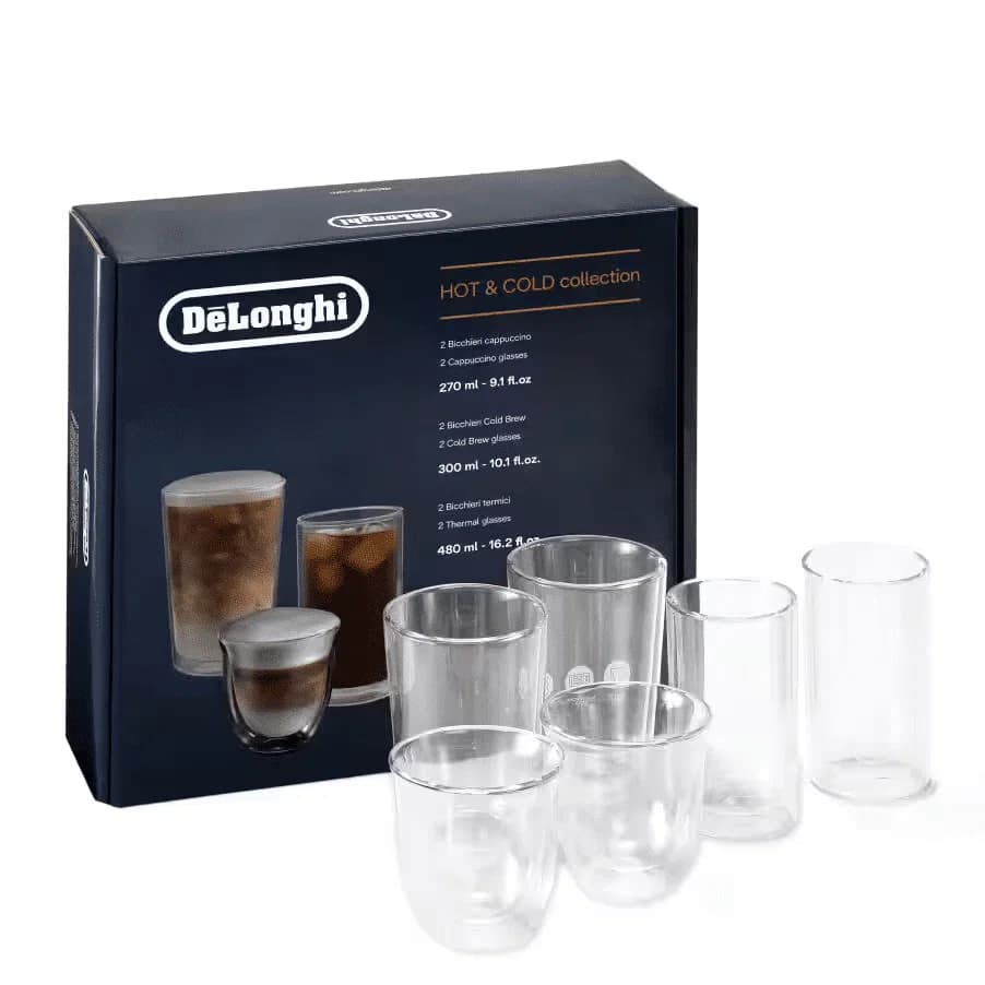 De’Longhi Hot&Cold Collection Double Walled Insulated Glasses | Set of 6