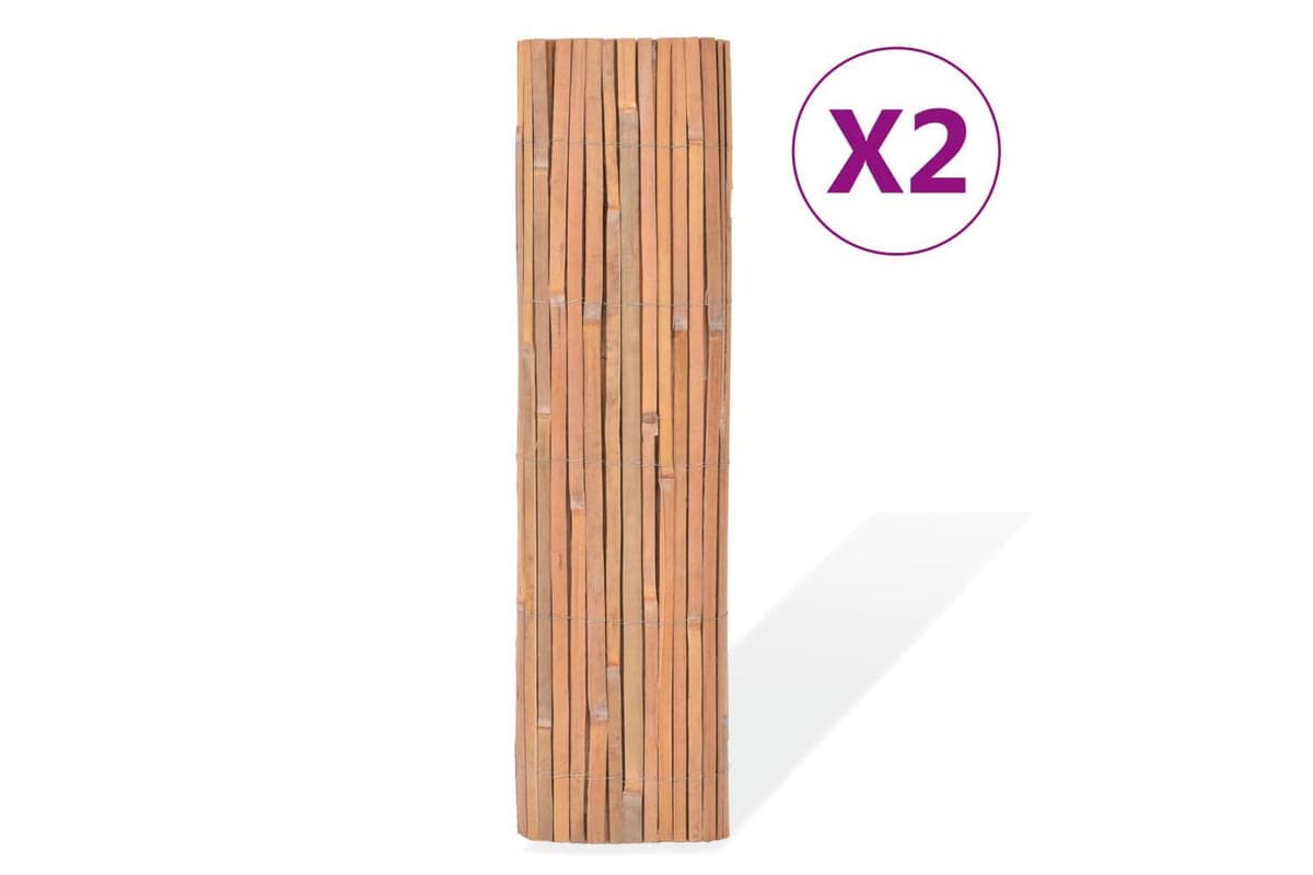 vidaXL 3057515 Bamboo Fences 2 Pcs 100x400cm