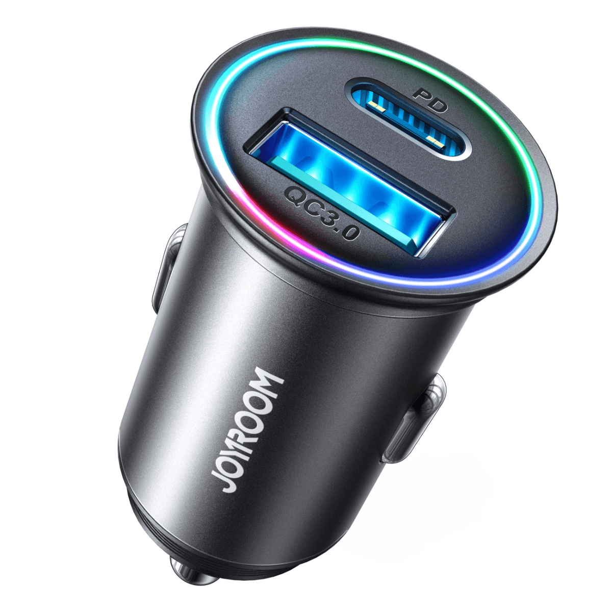 Joyroom HLCCN04, 60W USB-A & USB-C Charger, Black