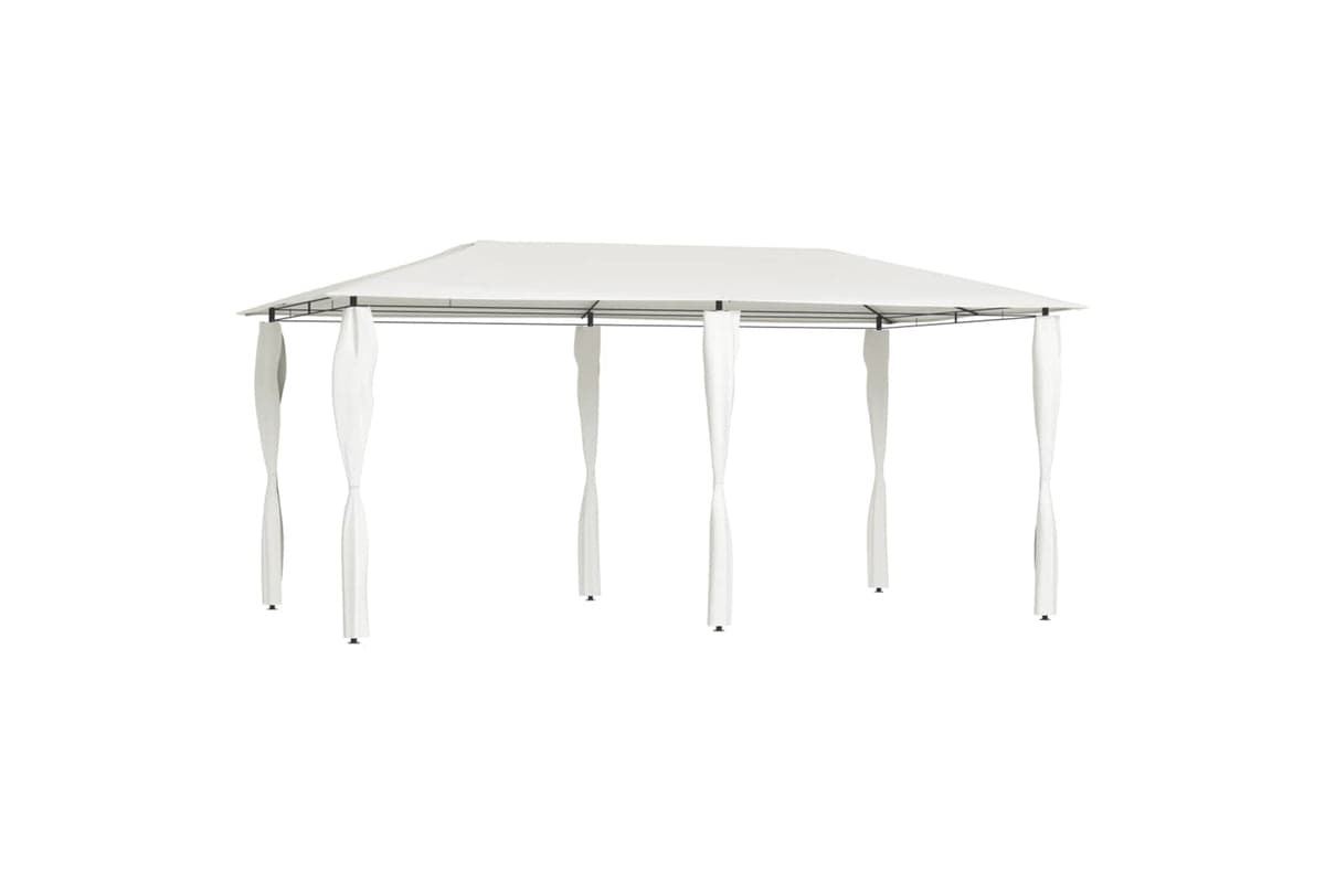 Vidaxl Gazebo With Post Covers 2.98x5.3x2.59 M Cream