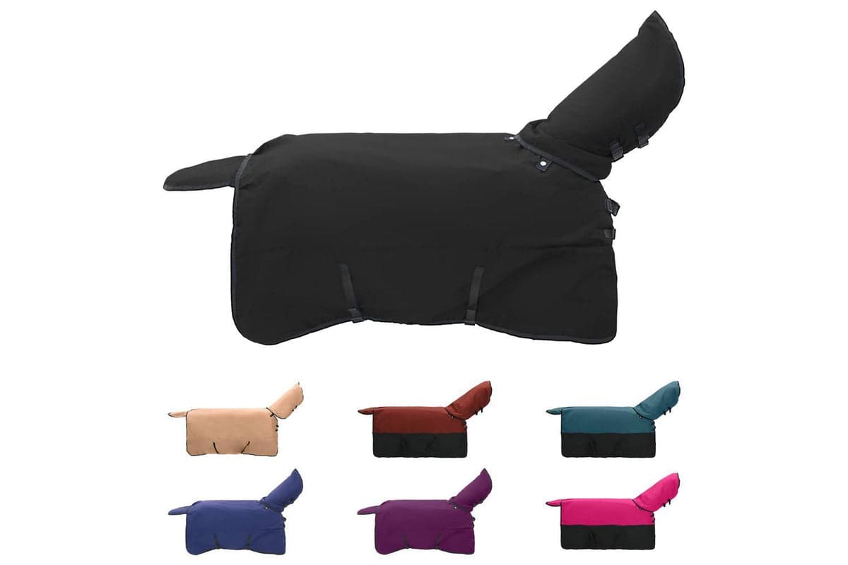 Vidaxl Horse Blanket Full Black 95 Cm Polyester