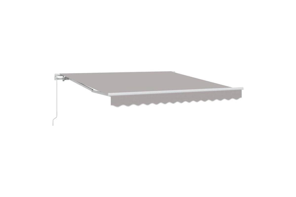 Vidaxl Awning Retractable Light Grey 3 X 25 M Polyester And Metal