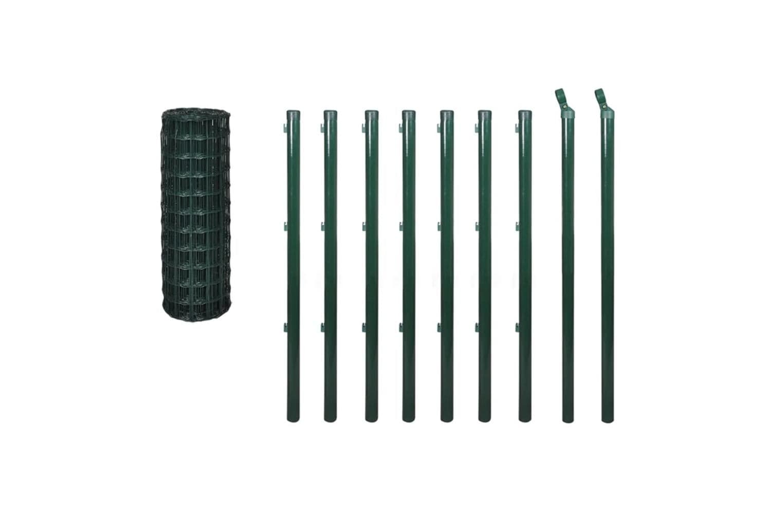 Vidaxl 140567 Euro Fence Steel 10x1.5 M Green