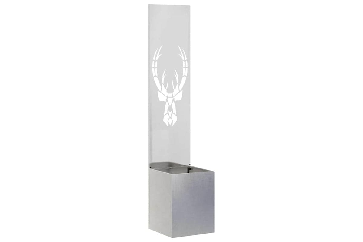 Garden Privacy Screen Sliver 32 X 140 Cm Stainless Steel