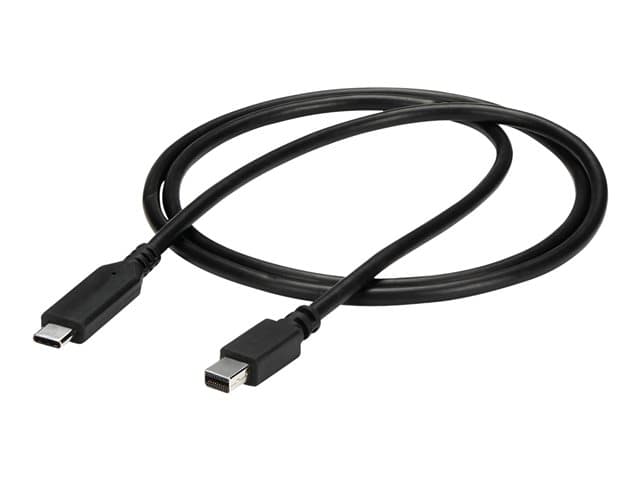 STARTECH.COM - StarTech 1m / 3.3ft USB-C to Mini DisplayPort Cable - 4K 60Hz - Black - USB 3.1 Type C to mDP Adapter (CDP2MDPMM1MB) - video adapter cable - USB-C to Mini DisplayPort - 1 m