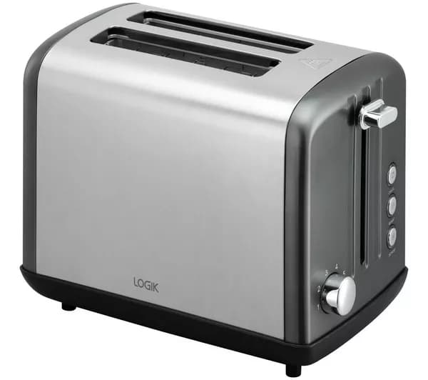 LOGIK L02STG26 2-Slice Toaster - Gun Metal