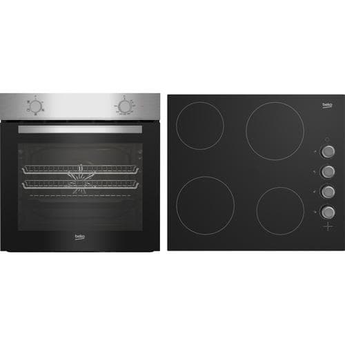 BEKO FAN OVEN AND CERAMIC HOB PACK