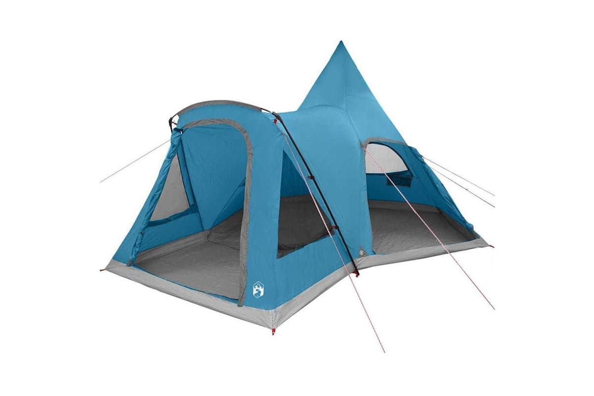 Vidaxl Teepee Tent With Roof With Storage Blue 545 X 450 X 295 Cm