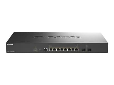D-LINK - DXS 1210-10MP - Switch - Managed - 8 x 10GBase-T + 2 x 10 Gigabit SFP+ - rack-mountable - PoE++ (370 W)