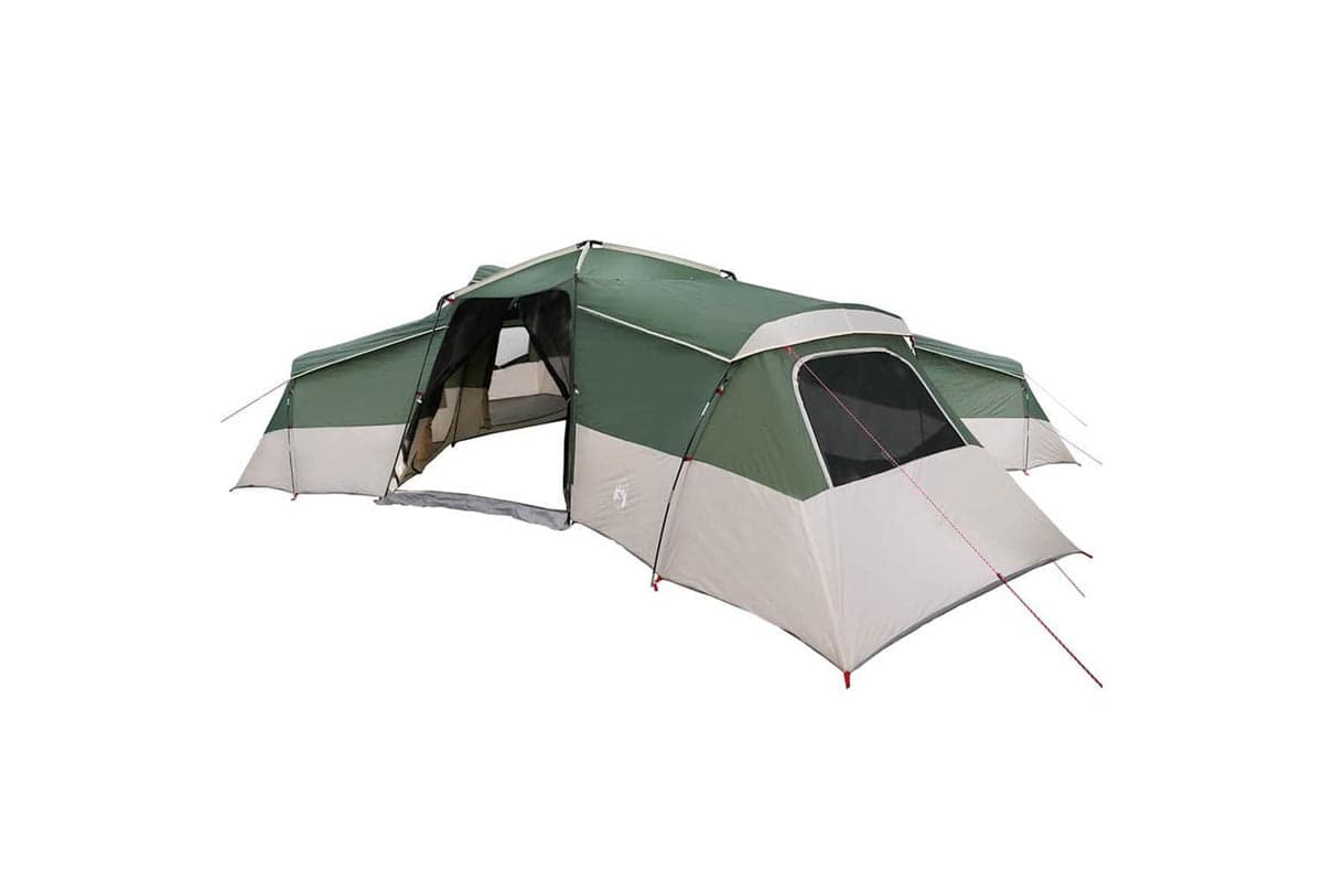 Vidaxl Family Tent With Roof Green 833 X 585 X 216 Cm Taffeta