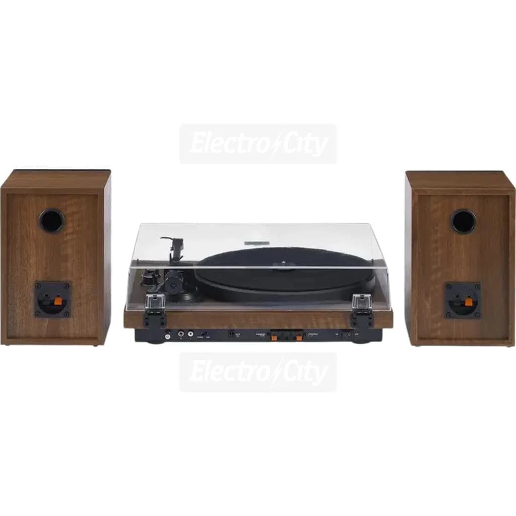 Crosley C62C Belt Drive Bluetooth Turntable with Speakers | Walnut