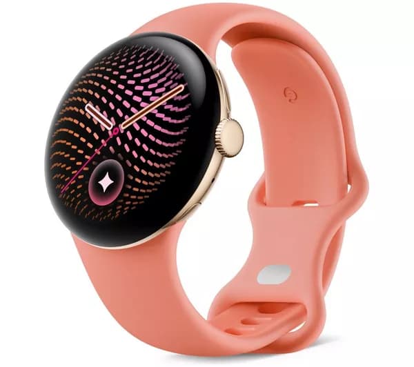 GOOGLE Pixel Watch 5 WiFi - Champagne Gold Aluminum Case with Canyon Active Band, 41 mm