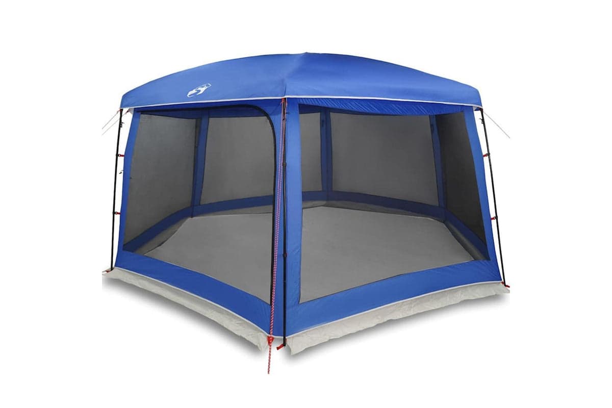 Vidaxl Pool Tent With Removable Fly & Mesh Walls Azure Blue 670x590 Cm