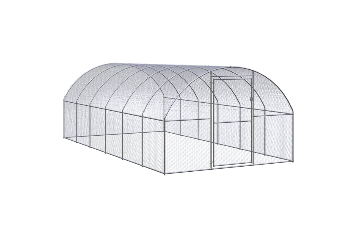 Vidaxl 3095465 Outdoor Chicken Coop 3x6x2 M Galvanised Steel