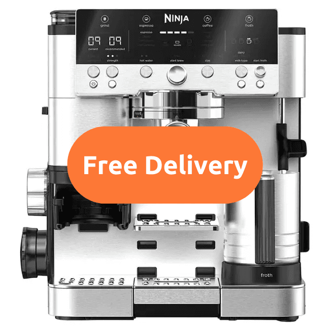 Ninja Luxe Café Premier Espresso Machine | Black & Stainless Steel | ES601UK