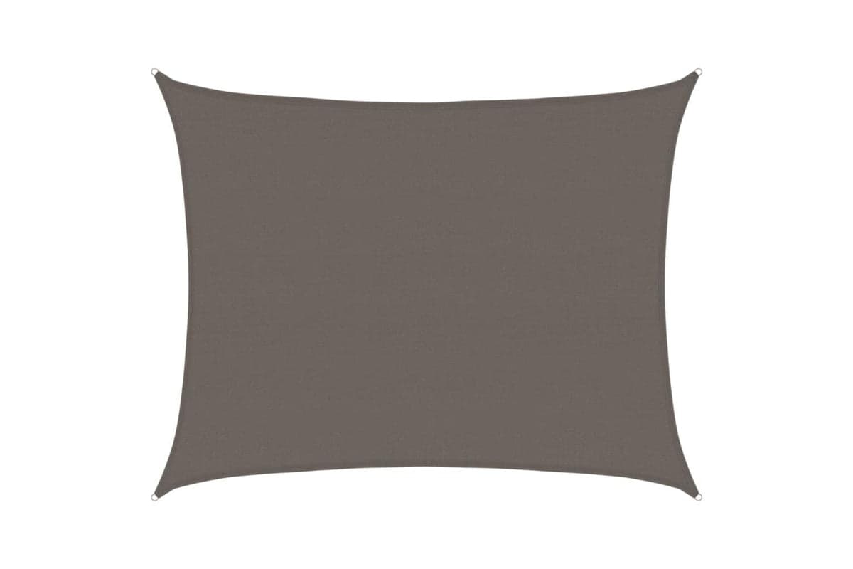 Vidaxl 311085 Sunshade Sail 160 G/mâ² Anthracite 6x8 M Hdpe