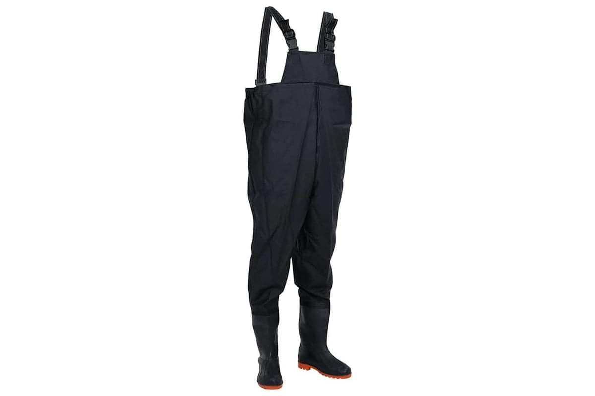 Vidaxl Chest Waders With Boots Black Size 42