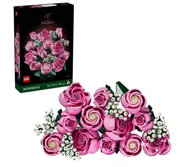 LEGO Botanicals 10374 Bouquet of Pink Roses Set for Adults