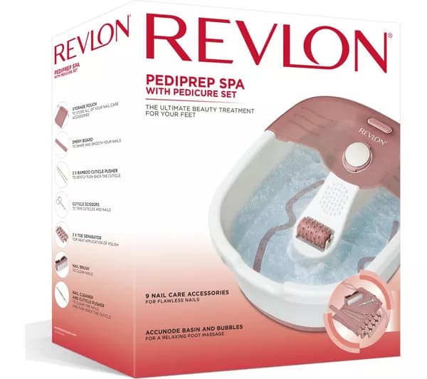 REVLON Pediprep Foot Spa - White & Pink