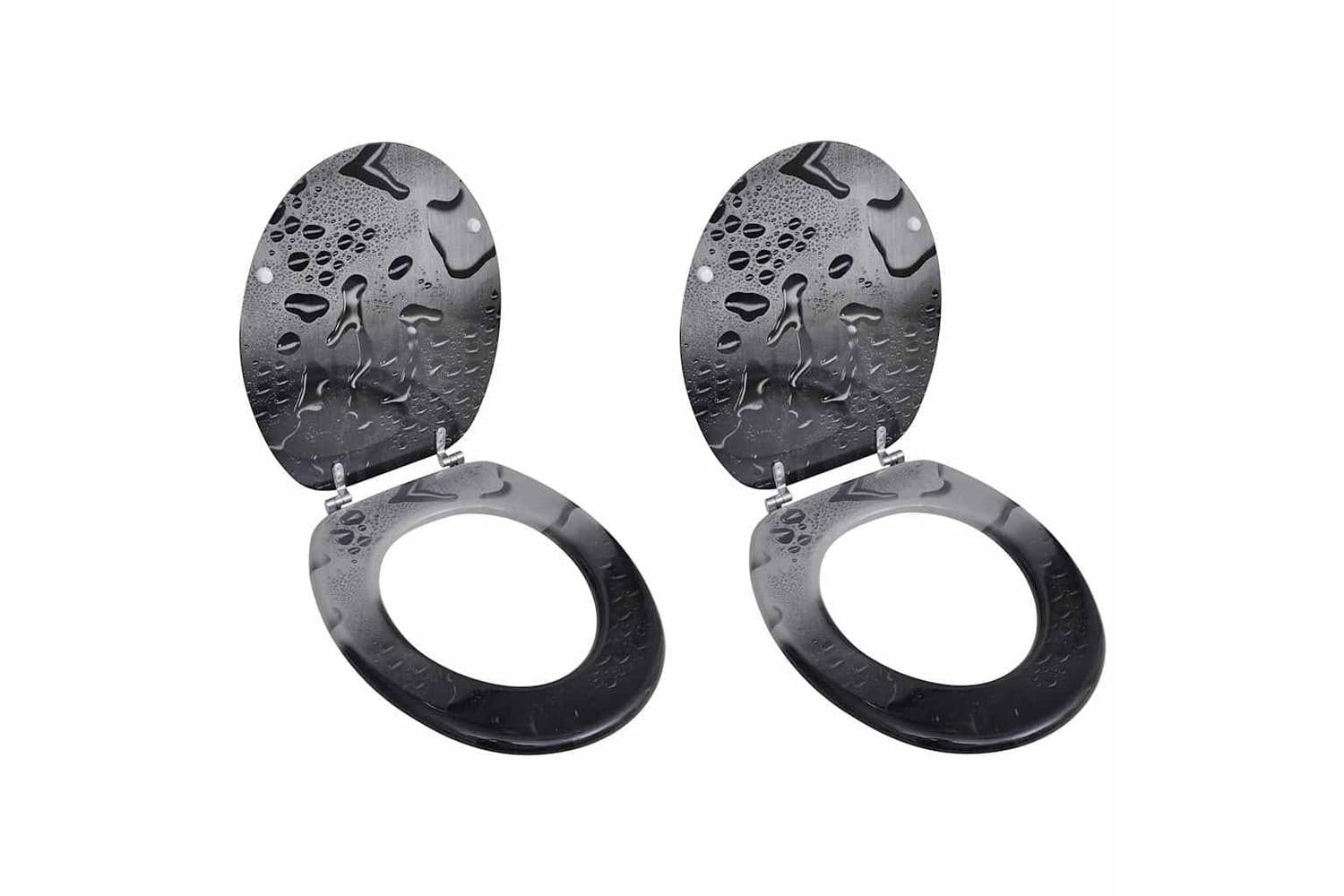 Vidaxl 275916 Toilet Seats With Lids 2 Pcs Mdf Water