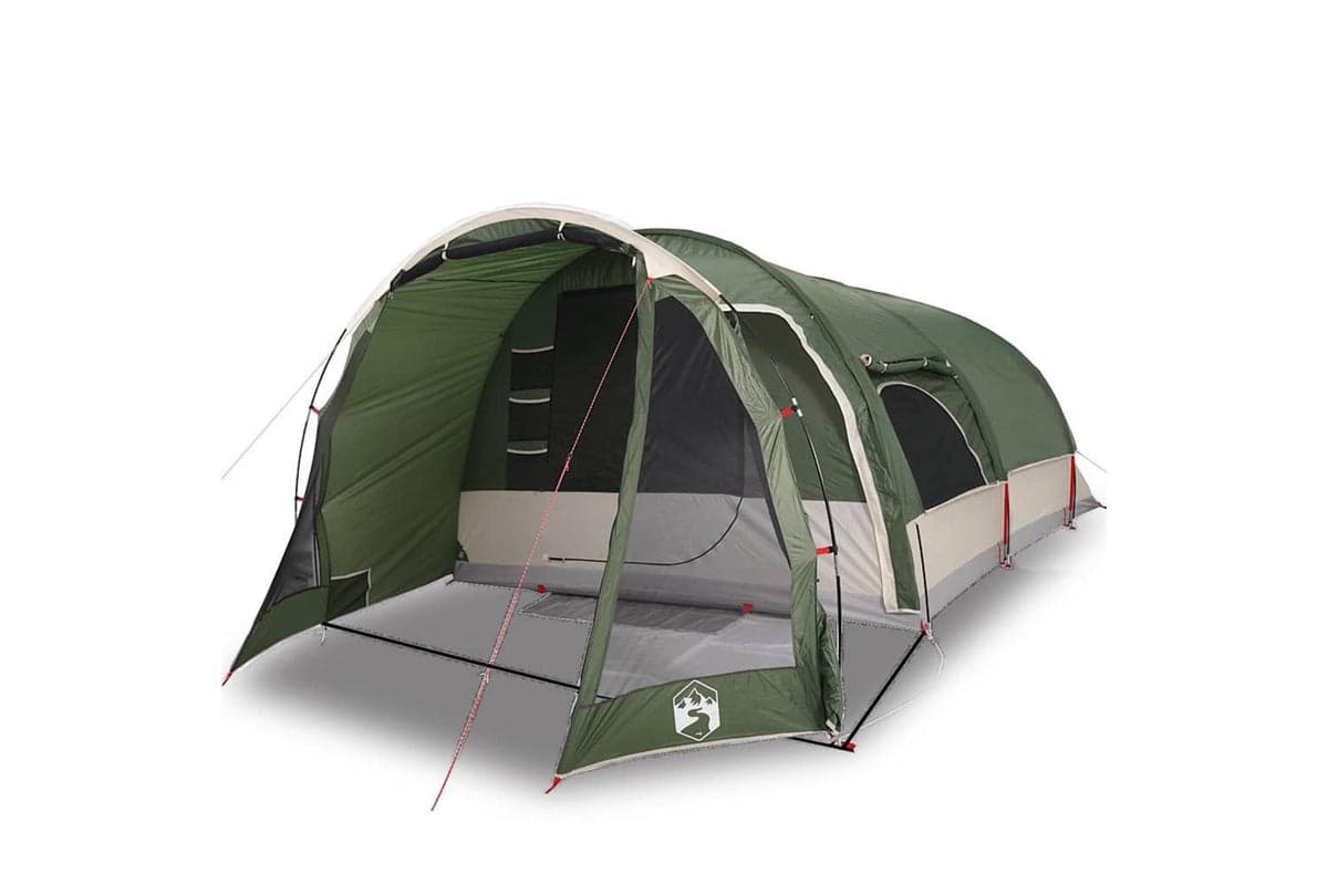Vidaxl Family Tent Tunnel 8-person Green Waterproof