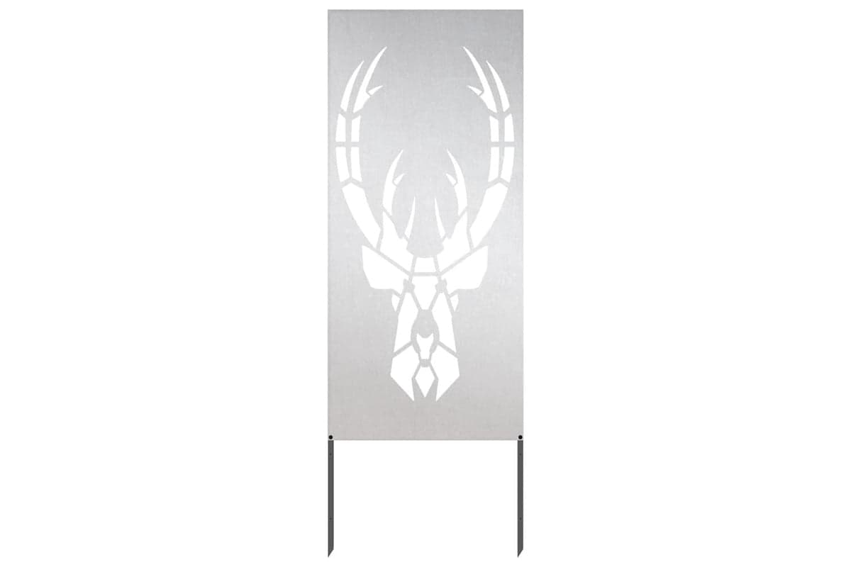 Garden Privacy Screen Silver 50 X140cm Stainless Steel