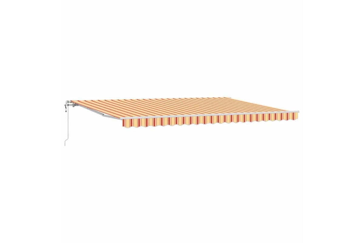 Vidaxl Retractable Awning 500 X 350 Cm Yellow And Orange
