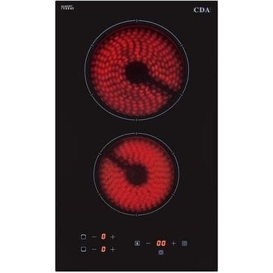 Refurbished CDA HC3621FR Domino Glass 30cm Ceramic Hob 2 Zone Touch Control