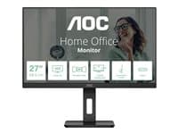 AOC - Pro-line Q27P3CV - LED monitor - 27" - 2560 x 1440 QHD @ 75 Hz - IPS - 350 cd/m² - 1000:1 - 4 ms - 2xHDMI, DisplayPort, USB-C - speakers - black