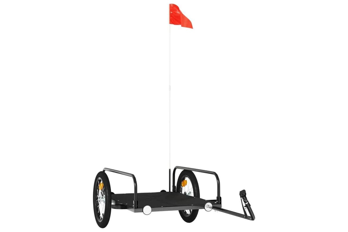 Vidaxl Bike Trailer Black 126x63x34 Cm Iron