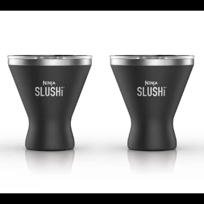 Ninja SLUSHi Insulated Cocktail Cup 2 Pack | Black | XSKMRG2BKEUK